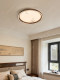Song-Style Aesthetic Living Room Black Walnut Ceiling Lamp, New Chinese-Style Vintage Bamboo Leaf Bedroom Dining Room Full-Spectrum Lighting Fixture