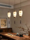 Medieval-Style Spiral Staircase, Duplex Entrance Hall Lamp, Bamboo Zen-Inspired Retro Tea Room Study Lamp, Chinese-Style Chandelier
