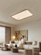 Song-Style Aesthetic Living Room Black Walnut Ceiling Lamp, New Chinese-Style Vintage Bamboo Leaf Bedroom Dining Room Full-Spectrum Lighting Fixture