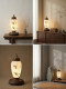 Song Dynasty Aesthetic Classical Table Lamp Bedroom Bedside Lamp Vintage Style Hand-Painted Ambiance Tea Room Study Zen Retro Lamp