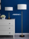 Nordic Master Bedroom Bedside Table Lamp, Simple Mid-Century Light Luxury Living Room Decorative Table Lamp, American High-End Atmosphere Lamp