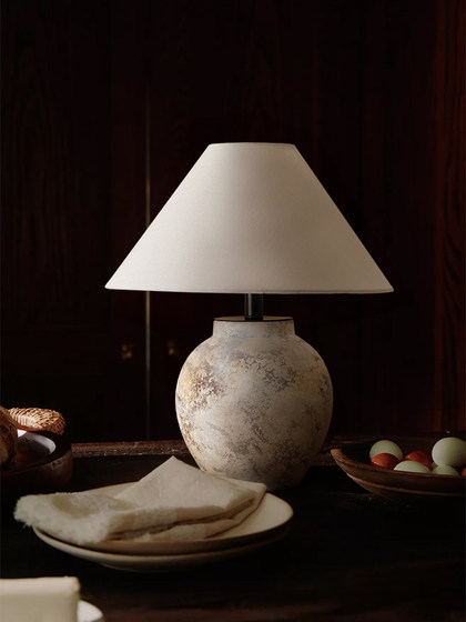 Wabi-Sabi Style Bedside Lamp Table Lamp B&B Bedroom Living Room Desk Art Decoration Ornaments Antique Style Retro Lamps