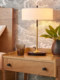 Nordic Master Bedroom Bedside Table Lamp, Simple Mid-Century Light Luxury Living Room Decorative Table Lamp, American High-End Atmosphere Lamp