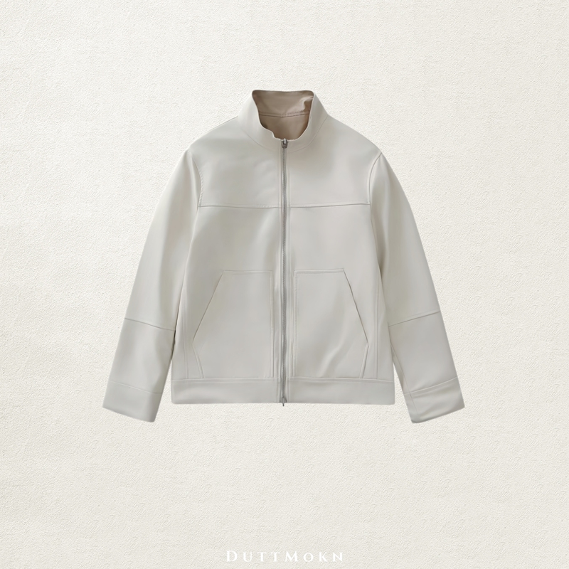 Duttmokn【Turkish Nappa Lambskin + Nylon 66】Ultra-Thin 0.1 Double-Sided Leather Jacket