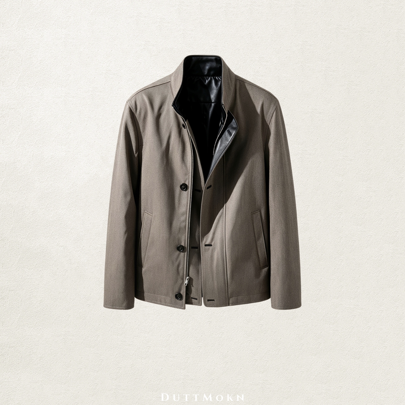 Duttmokn【Turkish Sheepskin+Sup140S Colored Wool】Reversible Aur Style Hunting Jacket