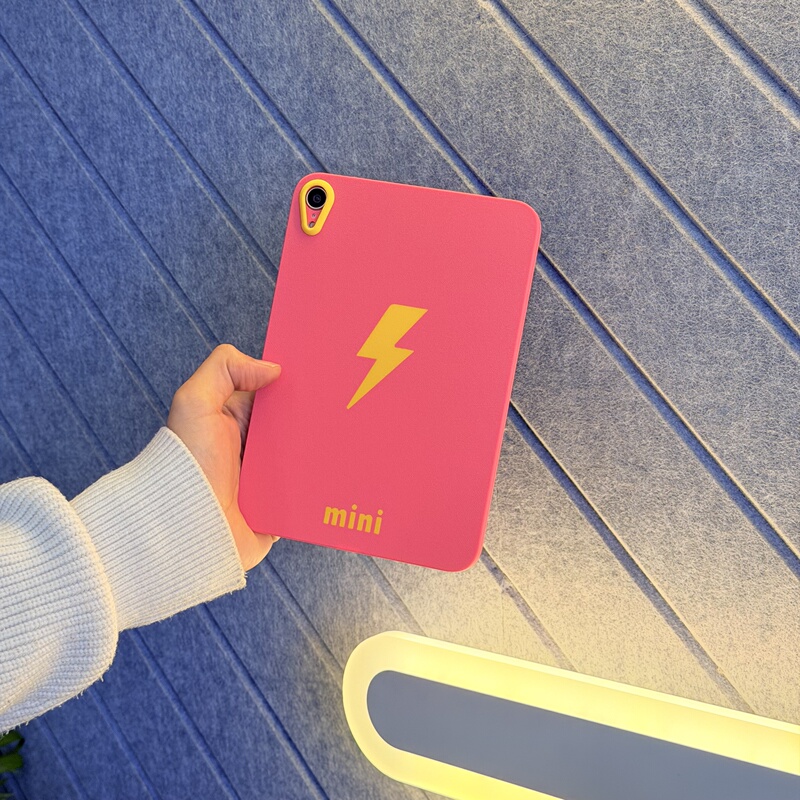 Suitable for iPad Mini7 Protective Case, Apple Mini 6Th Generation 8.3inch Dopamine Color-Blocking Full-Cover Lightweight Creative Tablet New Protective Case 3D Printing Supports Changing Engraving