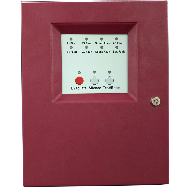 Fire Alarm Control Panel Traditional Non-Compiled 2 Loop Fire Host Fire Control Siren