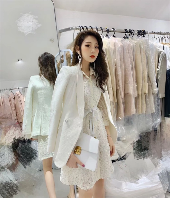 MI2 Dongdaemun áo khoác vest nữ mùa thu 2019 phong cách mới là kiểu dáng mỏng và nhỏ phù hợp với phong cách hoang dã - Business Suit