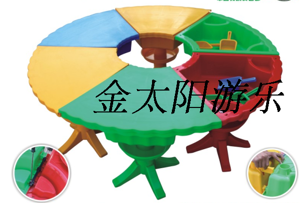 Children Beach Play Water Toy Kindergarten Big Sand Pool Plastic With Lid Sand Water Table Round Combined Sand Water Tray