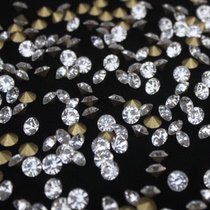 China trade a diamond pointed bottom rhinestone SS6-SS30 White DIY jewelry accessories inlaid diamond hair jewelry jewelry Jade