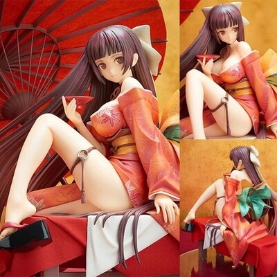 国产Tony中原巴诱宴艺伎花魁和服动漫美女可爱美少女手办模型