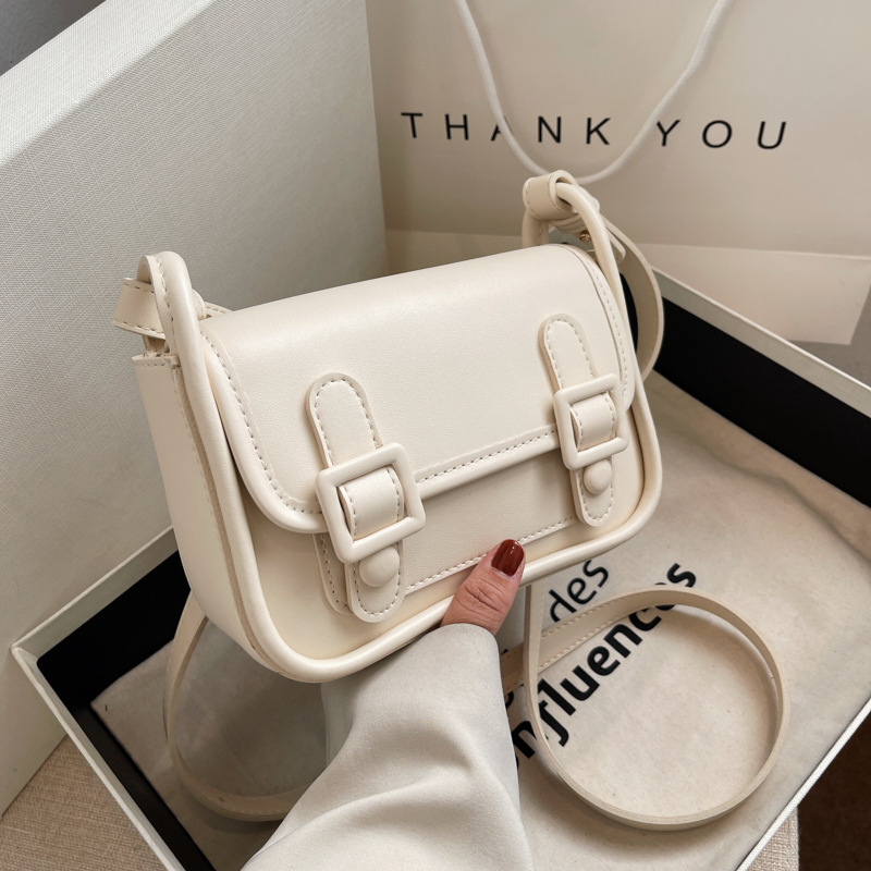 Xi Wei Designer Series ~ Advanced Senses Double LEATHER BAG PACKAGE LADY 2022 NEW PRODUCT 100 LAP PURE COLOR