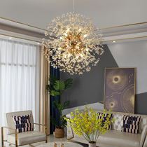 Nordic Living Room Dandelion Pendant Lamp Bedrooms Cloakroom Round Light Lavish Clothing Shop Modern Minima Restaurant Light Bar