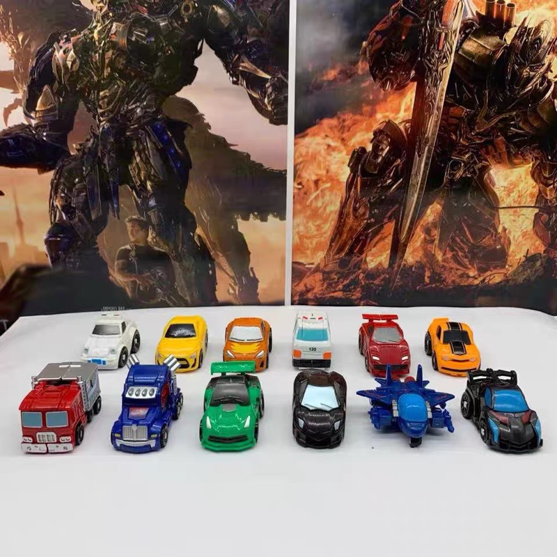 Weijiang Hunting Battle Q Car Mini Car Transforming Optimus Prime Big Yellow Peak Holiday Boy Gift Souvenir
