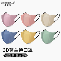 Can send Hong Kong 3D three-dimensional thin section breathable summer net red fashion face-lift protection male and female adult mouth nose earmuffs