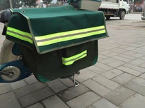 Motorcycle side bag Electric car satchel thickened canvas bag Piggy bag Courier special bureau hanging bag