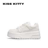 Kisskitty Step Blue Series Маленькая белая туфли женская 2023 весна новая туфли панды толстая повседневная доска