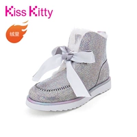 Kiss Kitty 2020 зимний новый обычный снежный лук, теплые толстые бархатные снежные сапоги SA09812-36