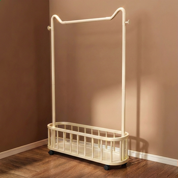 Clothes Rack, Floor-Standing Clothes Rack, Household Balcony Clothes Drying Rack, Dormitory Clothes Storage Rack, Room Simple Storage Clothes and Hat Rack