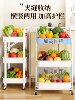 Folding Storage Trolley Kitchen Multi-Functional Storage Rack Floor-Standing Multi-Layer Storage Rack Vegetable Mobile Storage Rack