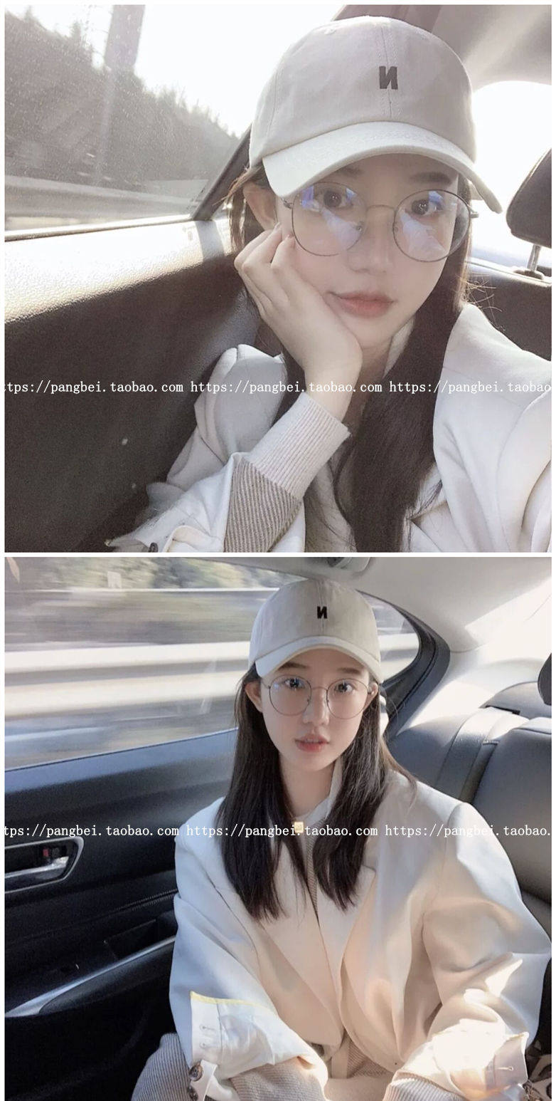 Новый южной кореи сотня Слегка институт ветер тонкий gold box Подчиненный литература и искусство круглая коробка фоторамка студент очки полка близорукость 