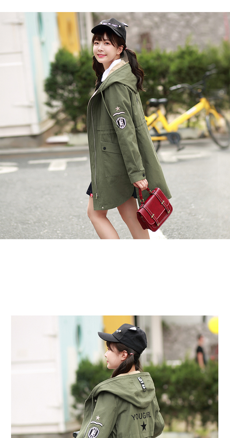 Trench pour femme NIFFEILU     en Coton - Ref 3226542 Image 12