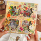 Forest adventure 100 handbook stickers ins style retro plant handbook material collage handbook decoration stickers