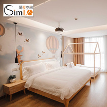 Jane Eyre Space Theme Hotel Parent-Child Room Furniture Full Set Custom 1.8m 1.2m Bed Simlo-19