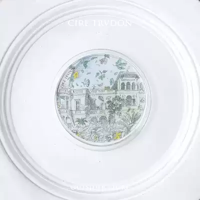Spot TRUDON French fragrance candle illustration artist decorative plate glass coaster jewelry plate