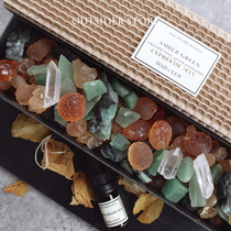 Newly upgraded spot MAD ET LEN Aromatherapy square volcanic rock Amber Stone Crystal mixed version SF