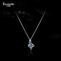 Eternelle French eternal rose necklace for women, light luxury niche silver clavicle chain, high-end birthday gift
