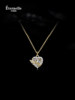 Eternelle French Eternal Wings Heart Necklace Women's Light Luxury Niche Exquisite Silver Clavicle Chain Birthday Gift