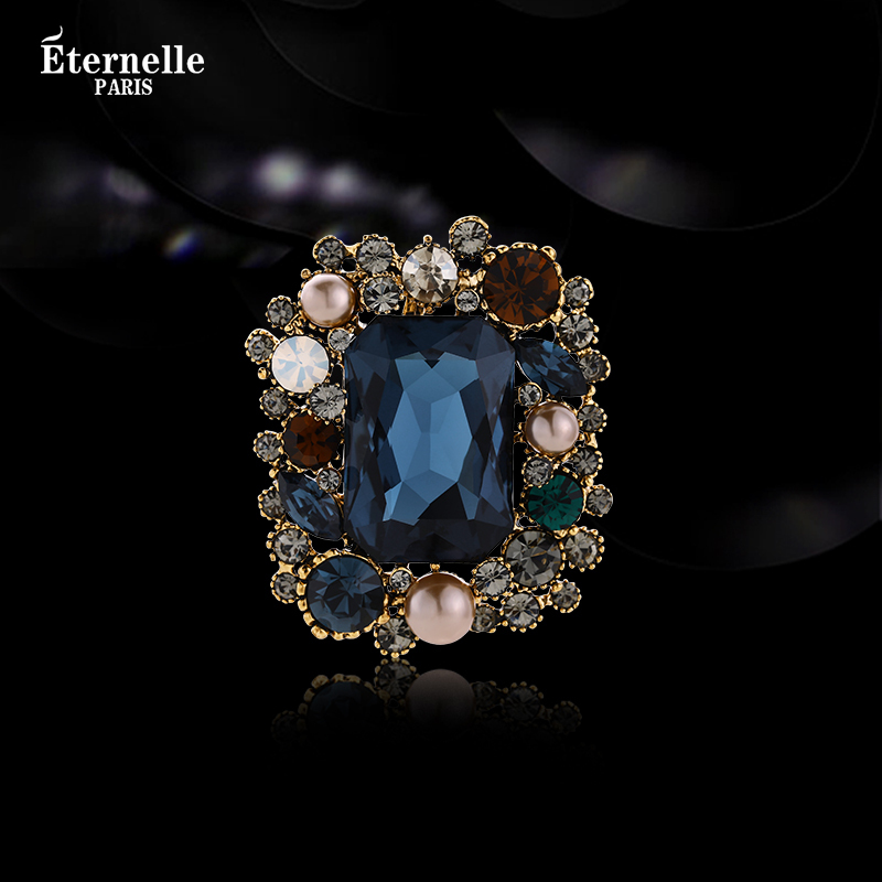 French Eternelle Austrian Crystal Brooch Women's High-End Lapel Pin 2026 New Corsage Birthday Gift French Eternelle Austrian Crystal Brooch Women's High-End Lapel Pin 2026 New Corsage Birthday Gift