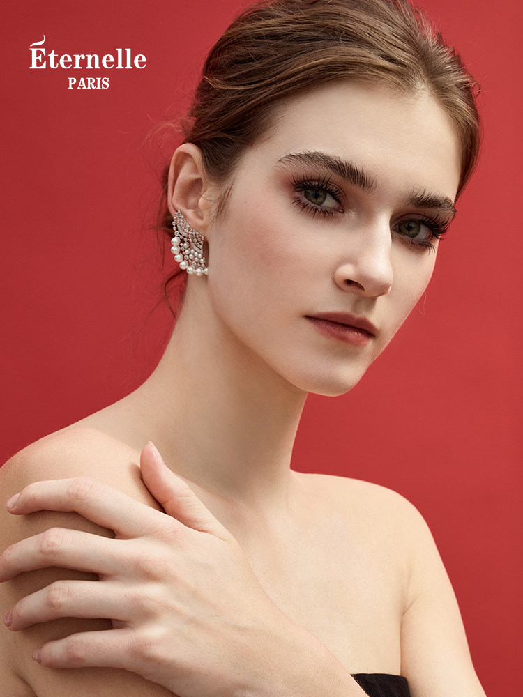 Eternelle French Original Design Earrings, High-End, Exaggerated, Unique, Stylish, Accessible Luxury Earrings