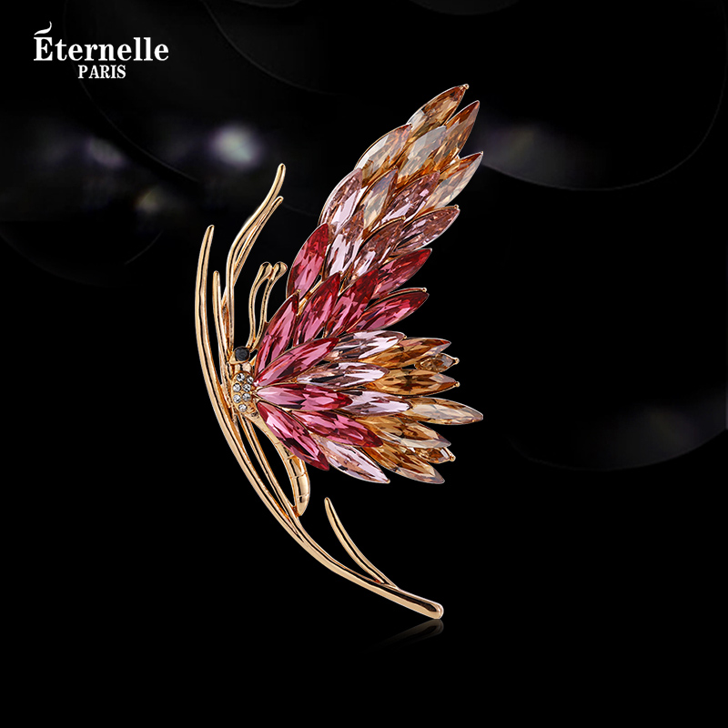 French Eternelle original design brooch 2023 new butterfly chest with upscale light lavish New Year gift-Taobao