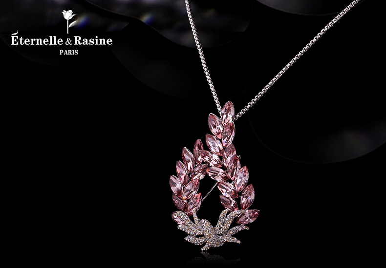 Broche femme ETERNELLE en cristal autrichien - Ref 1177073 Image 13