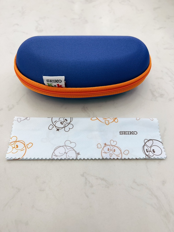 Seiko Glasses Case, Kidsren's Myopia Glasses Case, Glasses Cloth, Original Genuine Zipper Type, Easy to Carry, Shipped from Glasses Store