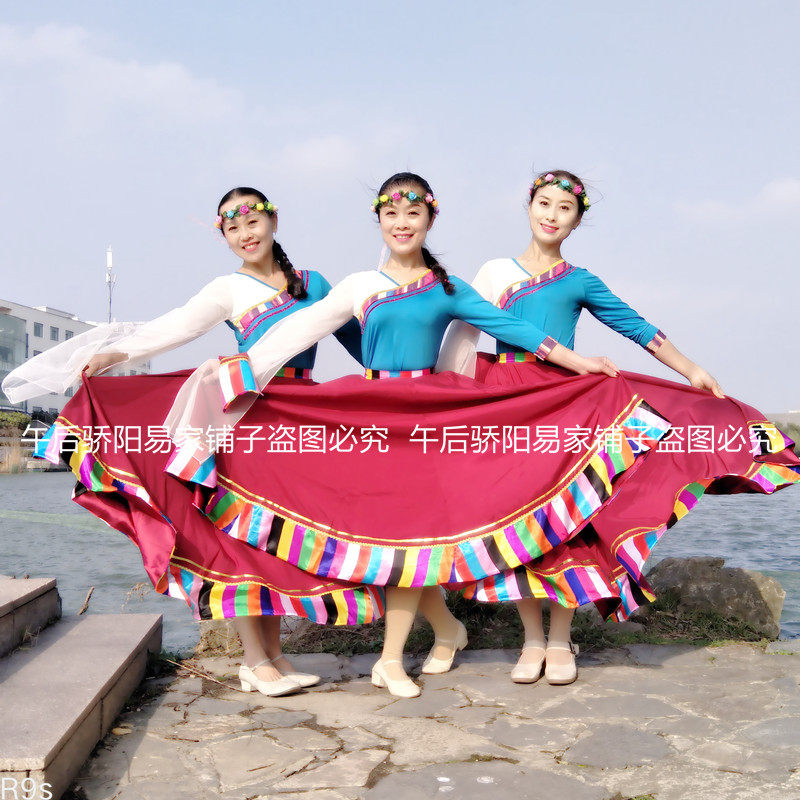 午后骄阳广场舞 卓玛泉天边的天边 藏族舞拍摄