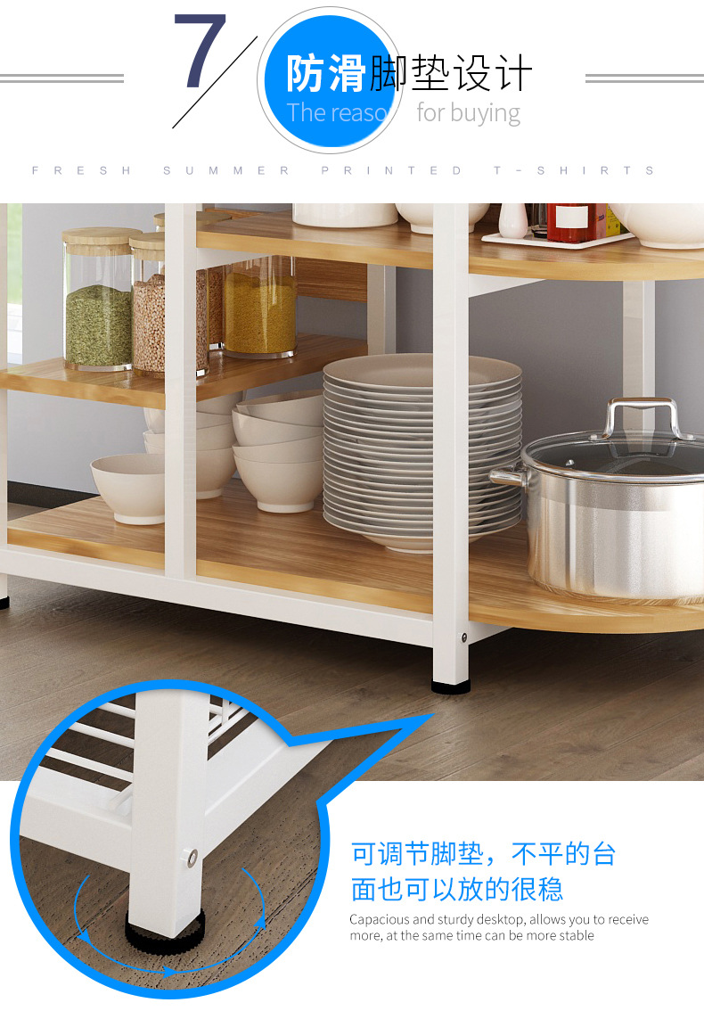 Đa chức năng nhà bếp lắp ráp quầy đặt phích lò tủ bên bữa ăn có thể đặt tủ thức ăn thừa lưu trữ - Buồng tủ áo nhựa