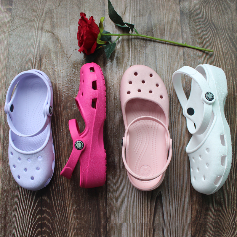 New Style Clogs for Women, Thick-Soled Non-Slip Beach Shoes, Mary Jane Sandals, Seaside Vacation Jelly Flat Slippers New Style Clogs for Women, Thick-Soled Non-Slip Beach Shoes, Mary Jane Sandals, Seaside Vacation Jelly Flat Slippers