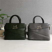 Foreign Trade Factory Outlet Tailstock Clear Cabin Head Layer Bull Leather Commute 100 Hitch Casual Fashion Handbag Sloping Satchel Bag