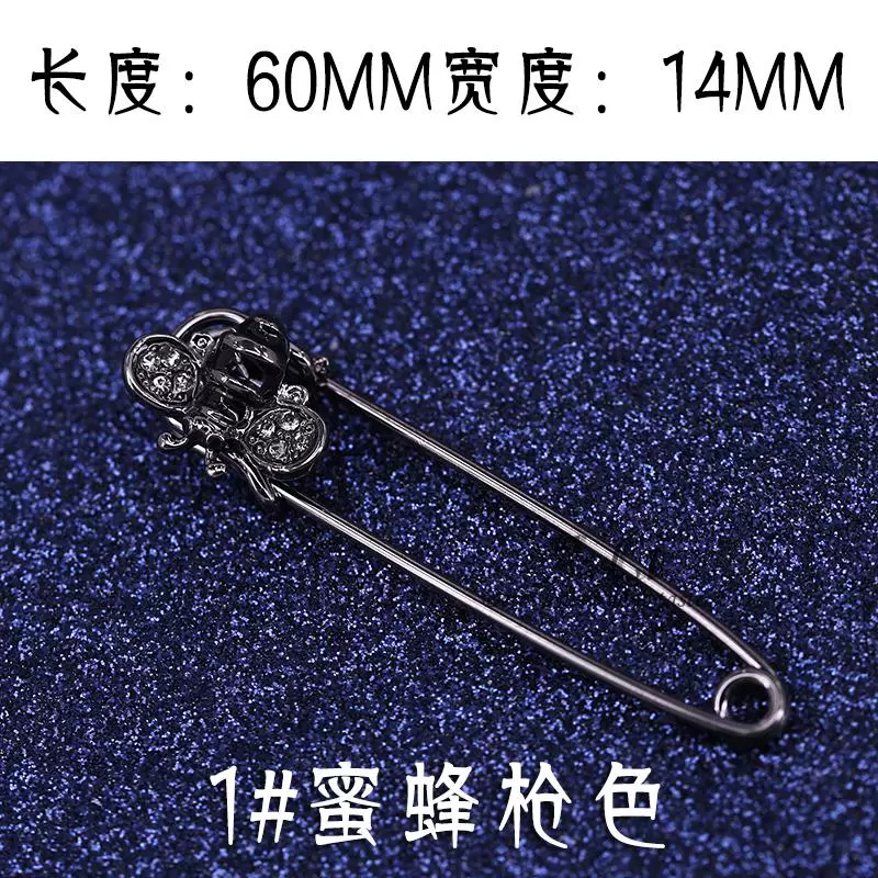 Cao cấp Hàn Quốc đơn giản hoa trâm cài hoa nữ trâm lụa khăn choàng cổ khóa kép sử dụng áo len cardigan pin lớn