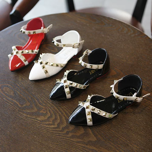 Осенние детские туфли, наряд маленькой принцессы для кожаной обуви с заостренным носом, 2023, в корейском стиле, в западном стиле