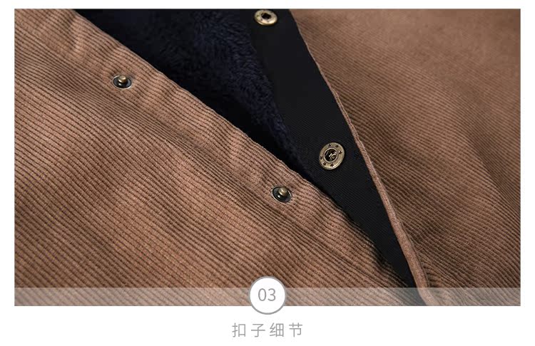 Tháng Chín Momo 2019 mùa thu và mùa đông phụ nữ mới thêu áo nhung kẻ sọc nữ vest lỏng retro áo khoác dài nữ