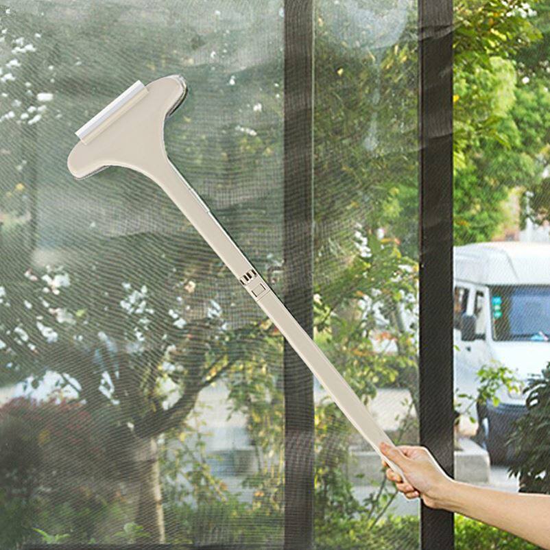 New two-in-one window screen outdoor dust brush glass scraping and water cleaning bi-surface wiping multifunctional and free cleaning