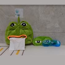 Sad Frogs Tissue Box Fun Creative Cute On-board Bedrooms Bedside Nets Red plush sand sculpted frogs cramps