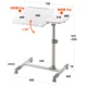 Стол двухсторонний белый DESK040 (высота 58-85см)