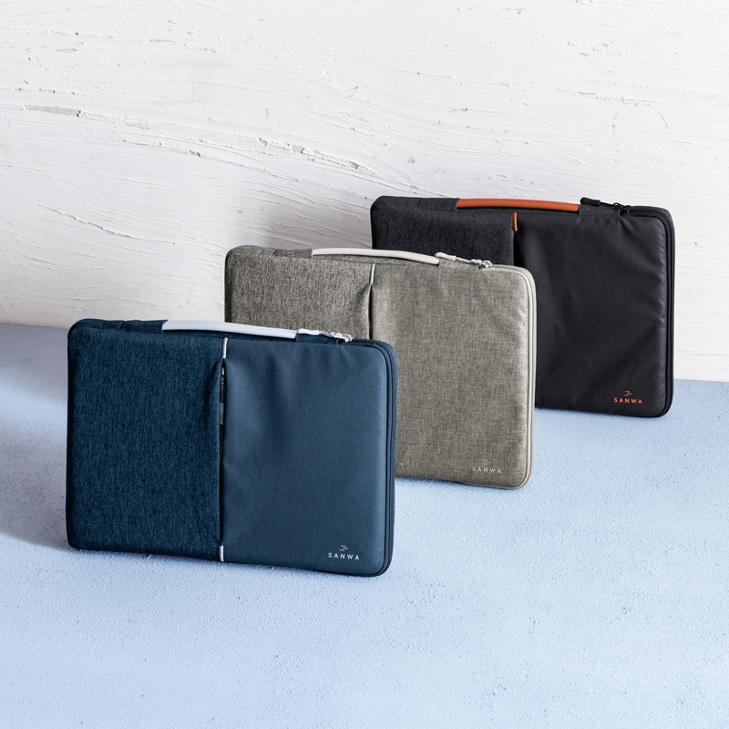 Japanese Sanwa Computer Sleeve Suitable for Portable Apple MacBook 13, Huawei Matebook, Lenovo Xiaoxin, Dell 14inch Pro16, Men's Commuting, Women's Simple Design, Shockproof, Corner Protection, Large Capacity