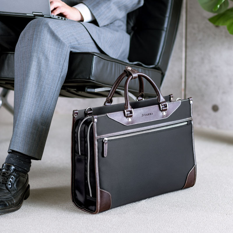Japanese Sanwa Business Computer Bag, Handbag for Women, Briefcase for Men, Laptop Bag, Crossbody Bag, Large-Capacity Shoulder Bag for Work and Commuting, Simple Business Travel Document Bag ins