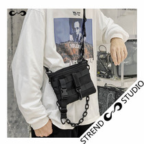 Tide brand S shoulder bag male shoulder bag ins function leisure tooling running bag National tide Japanese wild breast bag women